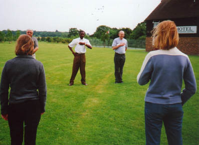 Joe using voice projection