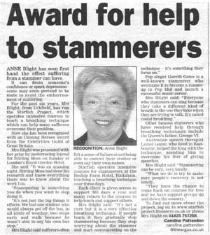 Report of Unsung Heroes Award