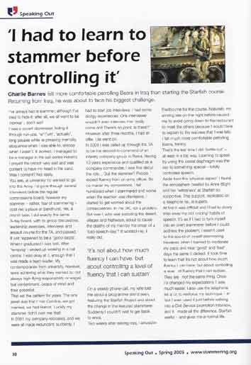 BSA Speaking Out article